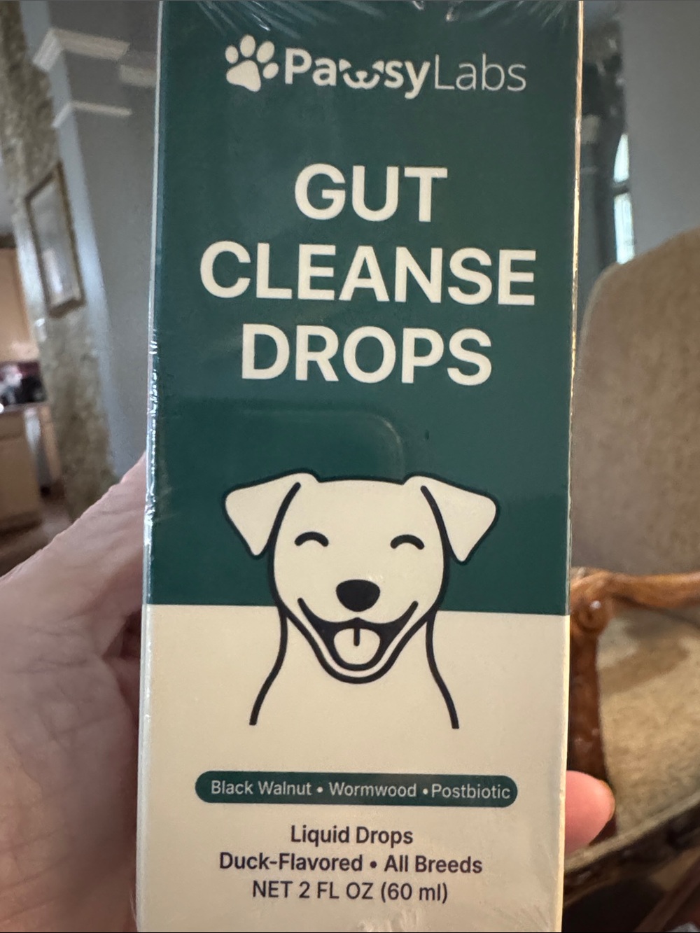 Gut Cleanse Drops – Duck-Flavored Liquid for Dogs (Green)